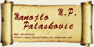 Manojlo Palasković vizit kartica